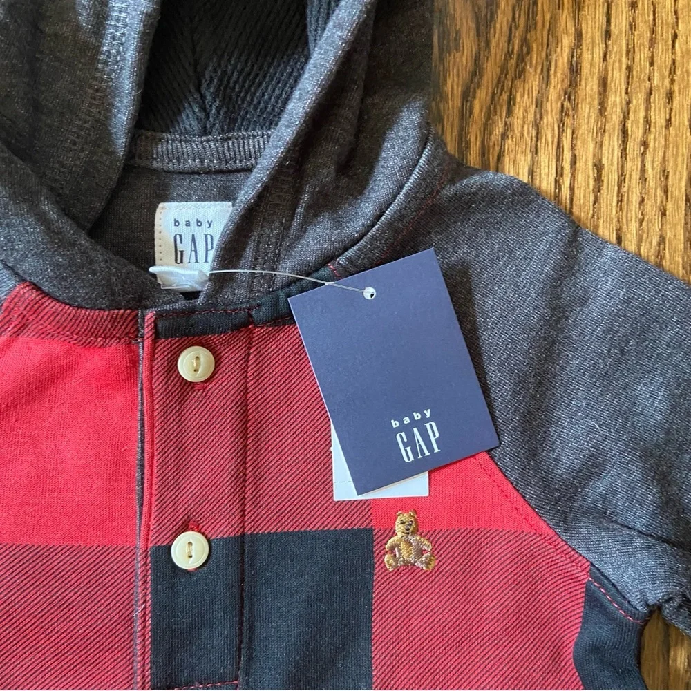 Baby Gap Buffalo plaid romper